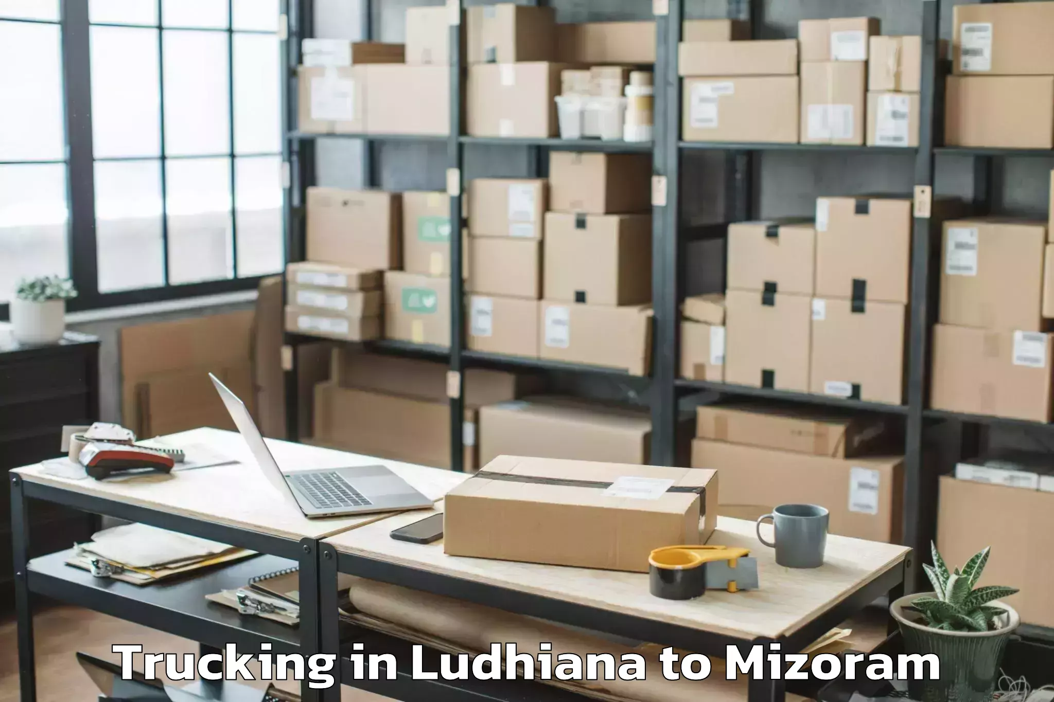 Ludhiana to East Lungdar Part Trucking Booking